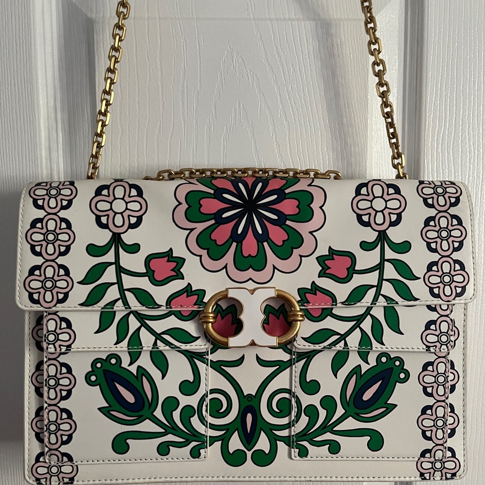 Tory Burch Large Garden Party Chain Shoulder Bag